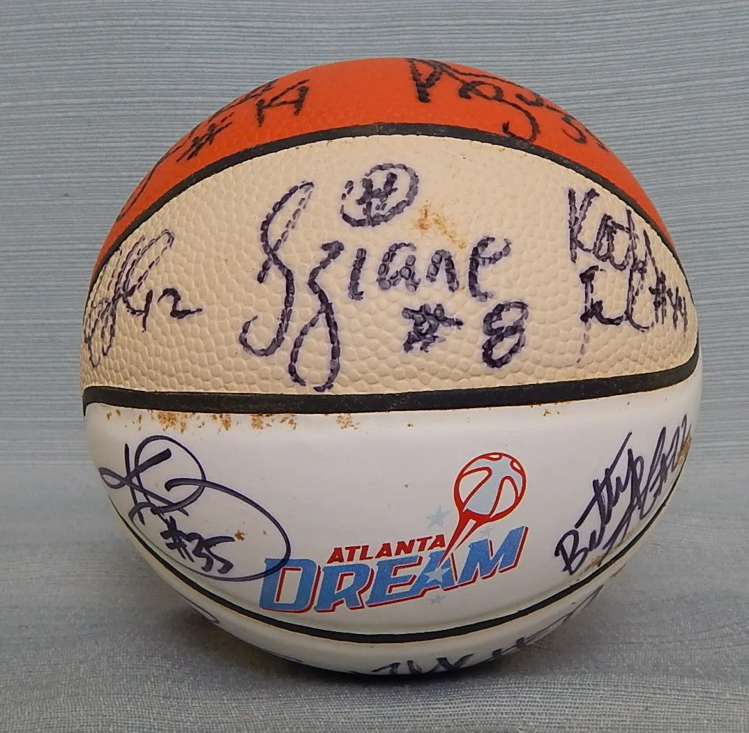 2008 Atlanta Dream Autographed Mini Basketball