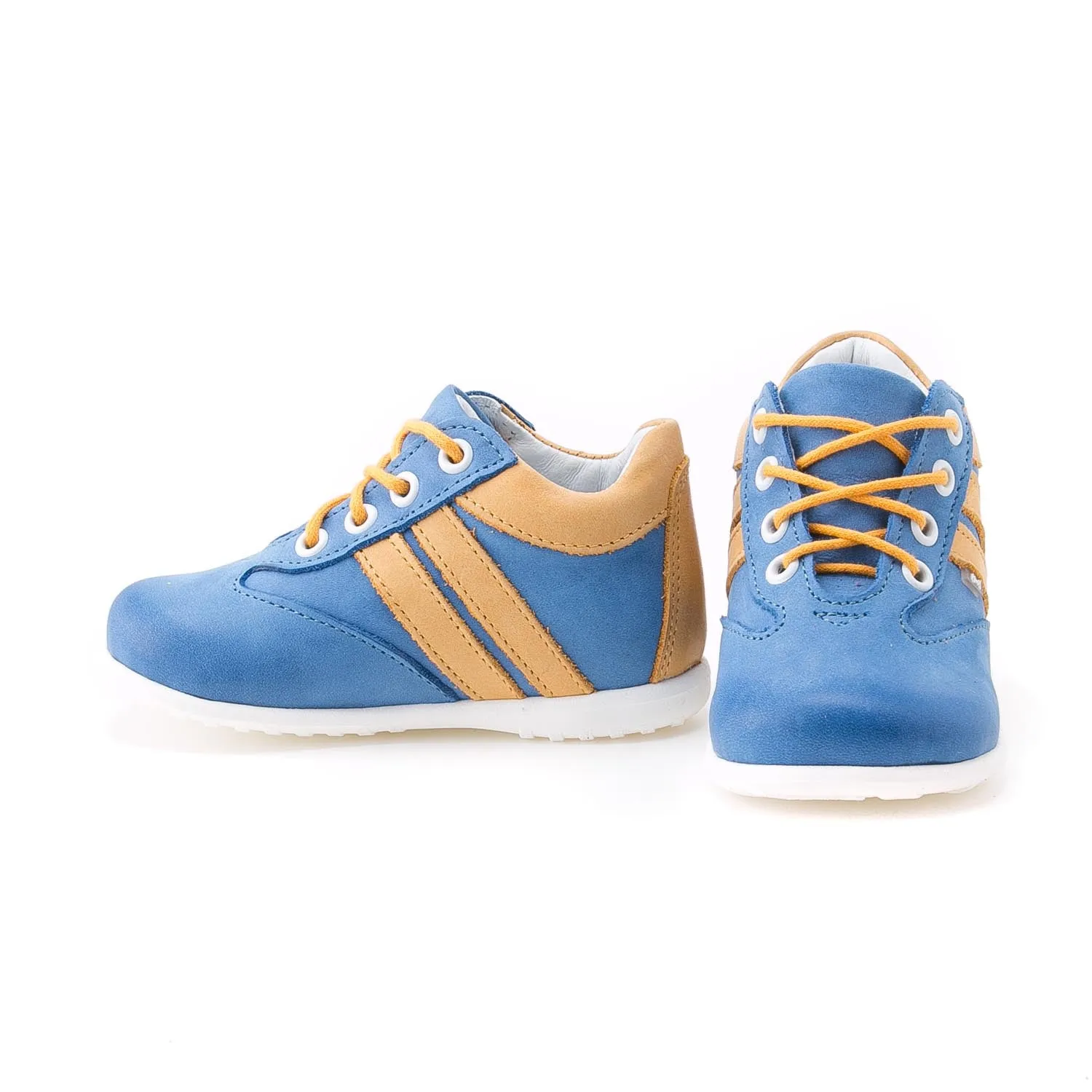 (2045-18) Blue Lace Up First Shoes