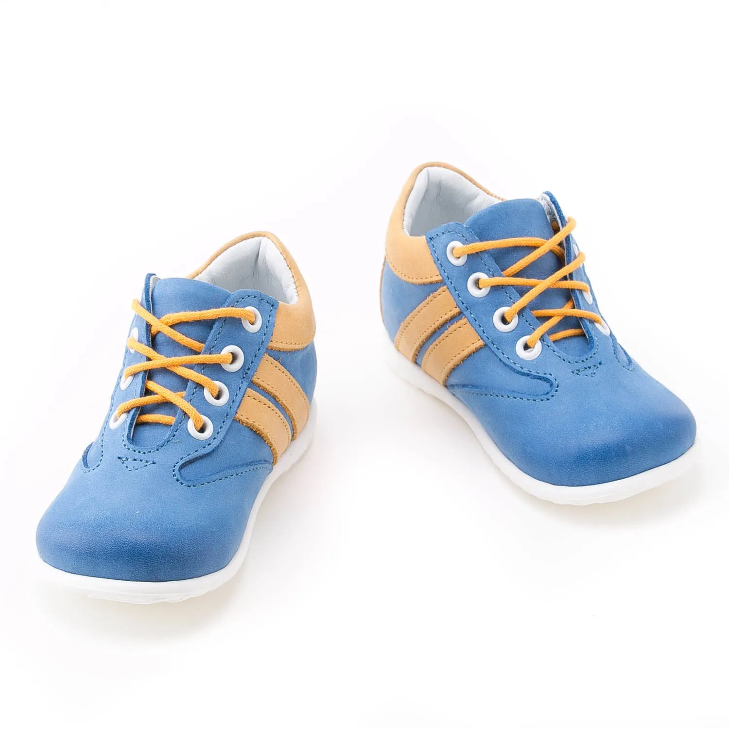 (2045-18) Blue Lace Up First Shoes