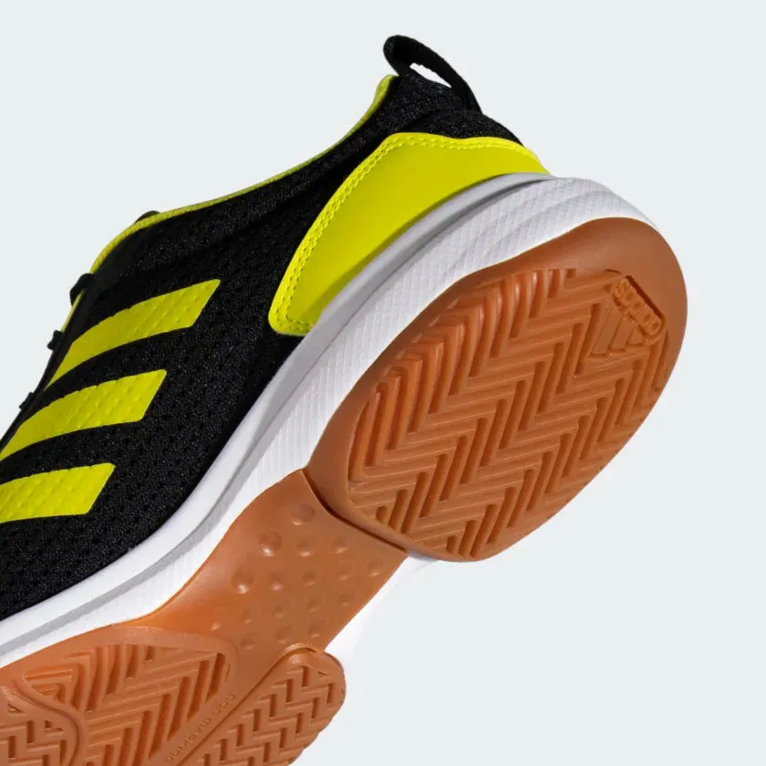 Adidas 21 NDR V2 Badminton Shoes - Core Black/Acid Yellow