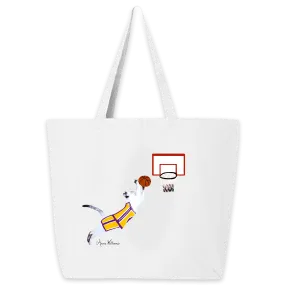 Anne Williams Art- Basketball Cat Tote