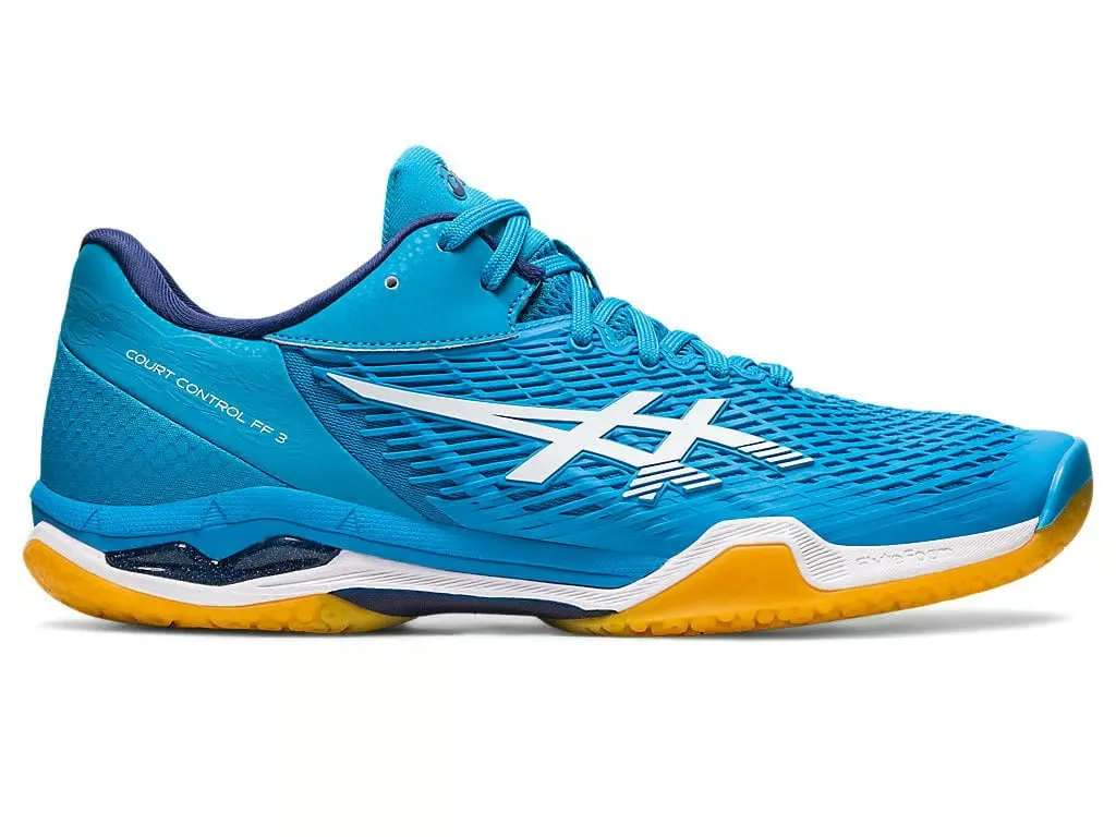 Asics Court Control FF 3 Badminton Shoe - Island Blue/White