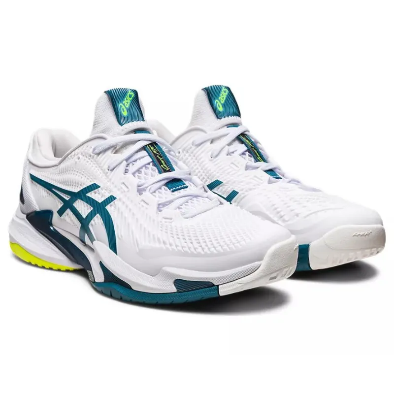 Asics Court FF 3 Mens Tennis Shoes - White / Gris Blue