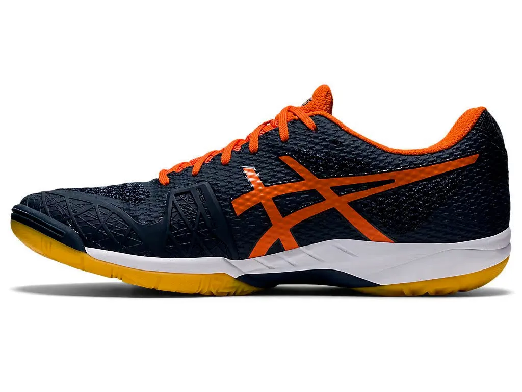 Asics Gel Blade 7 Badminton Shoes - French Blue/Marigold Orange