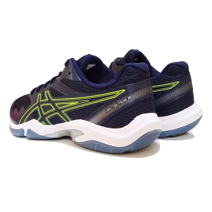 Asics Gel Blade 8 Badminton Shoe | Midnight/Hazard Green