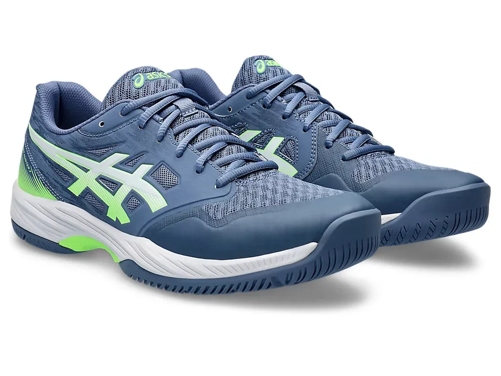 Asics Gel Court Hunter 3 Badminton Shoes - Denim Blue/Lime Burst