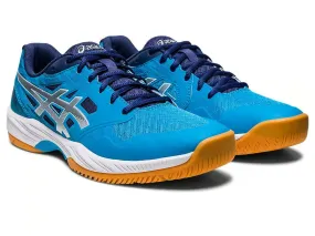 Asics Gel Court Hunter 3 Badminton Shoes - Island Blue/Pure Silver