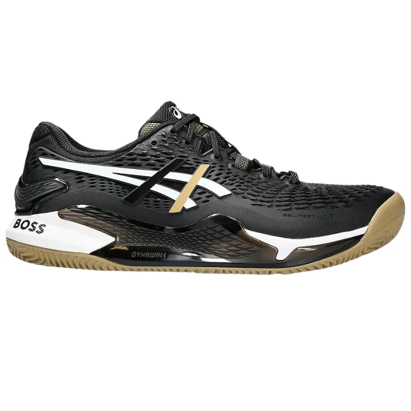 Asics Gel Resolution 9 Clay X Hugo Boss Mens Tennis Shoes - Black / Camel