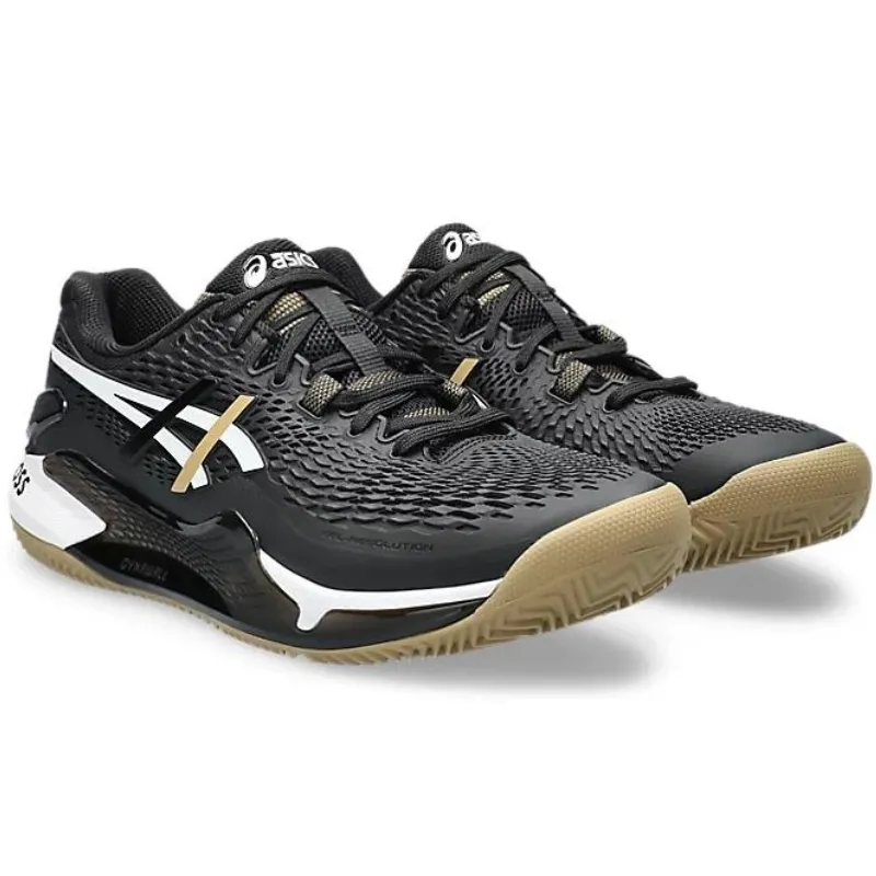 Asics Gel Resolution 9 Clay X Hugo Boss Mens Tennis Shoes - Black / Camel