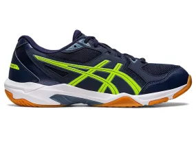 Asics Gel Rocket 10 Badminton Shoes | Midnight/Hazard Green