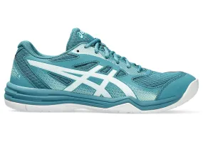 Asics Upcourt 5 Badminton Shoes - Blue Teal/White