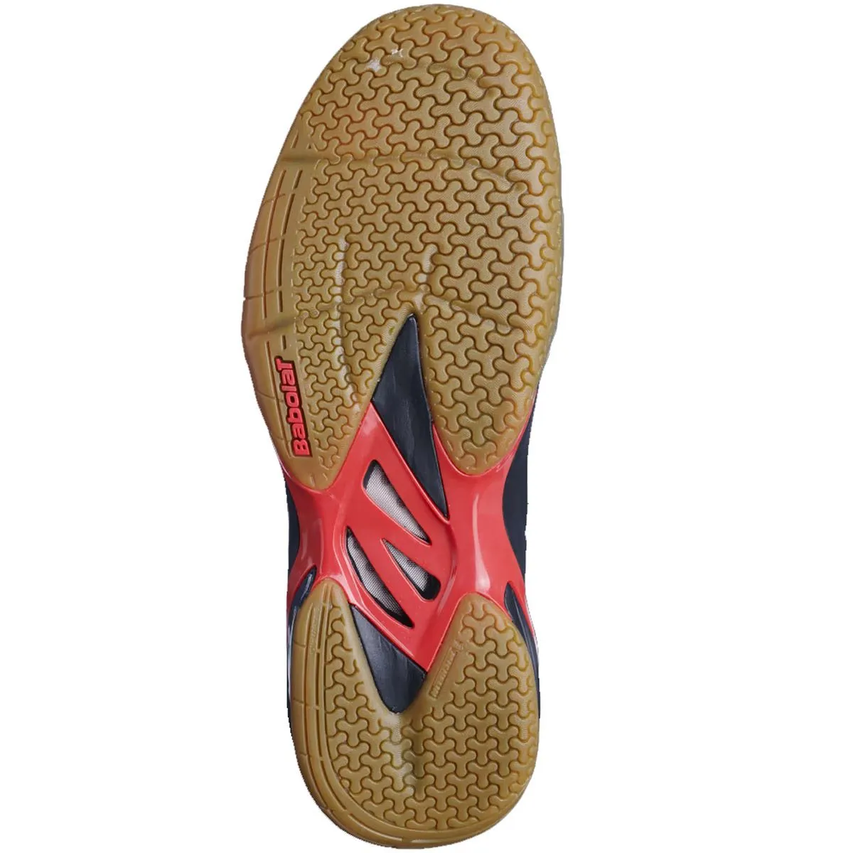 Babolat Men's Shadow Spirit Badminton Shoes- Black/Tomato Red