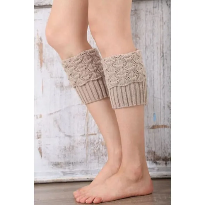 Beige Boot Cuffs