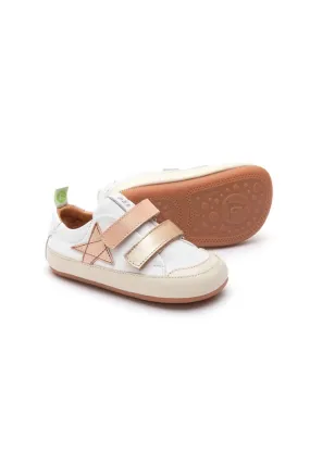 Bossy Star Sneakers - White / Metallic Salmon / Candy