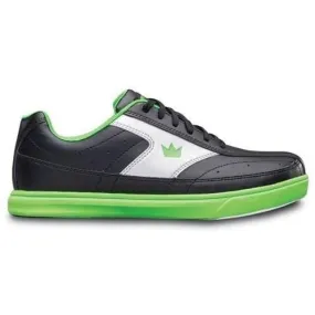 Brunswick Mens Renegade Black Neon Green Bowling Shoes