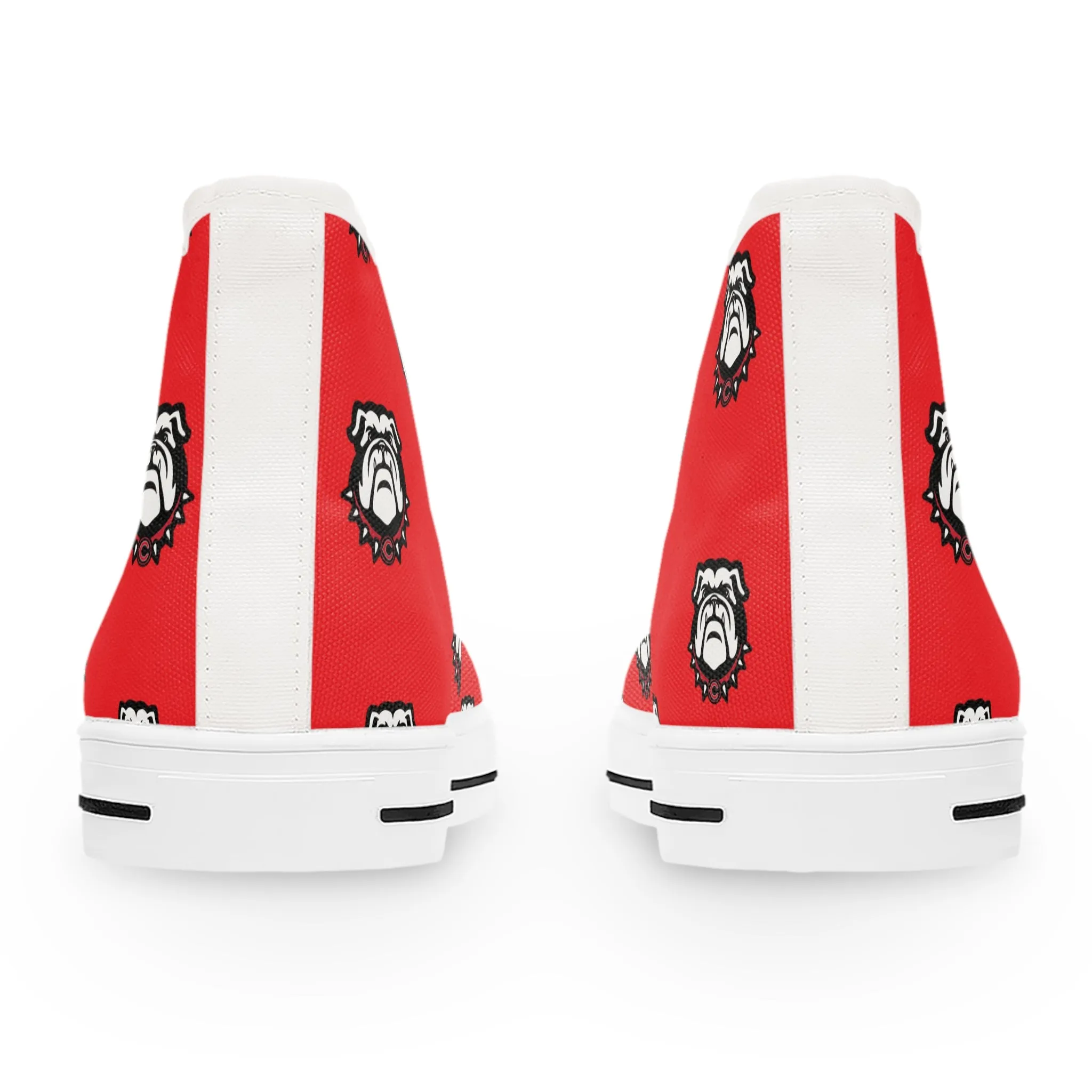 Cedartown Bulldog School Spirit Women's High Top Sneakers