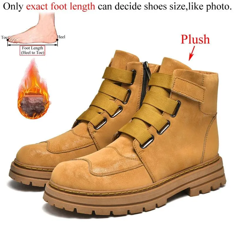 DM350 Fashion Leather Boots Women's Men's Casual Shoes