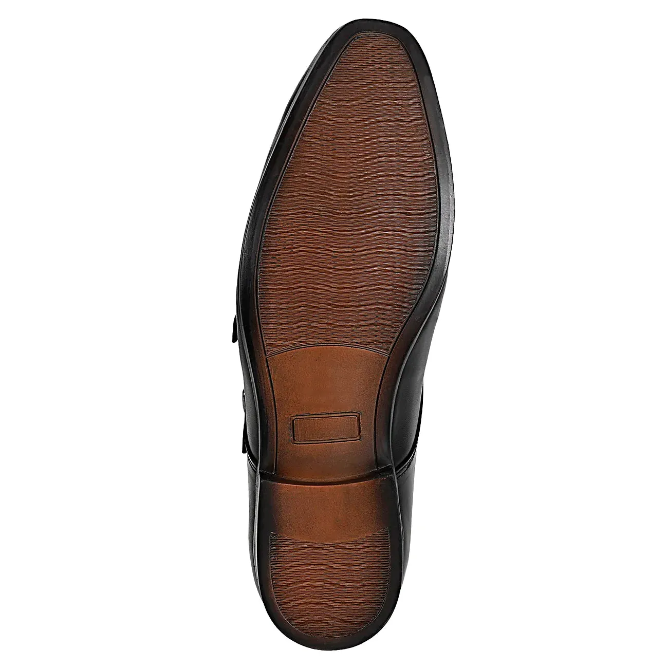 double monk strap shoes black-Defective