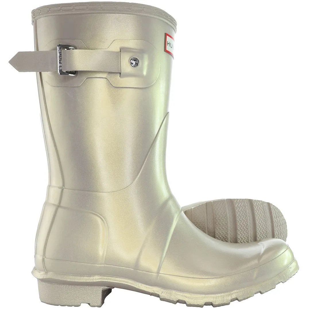 Hunter Nebula Womens Gold Wellington Boots