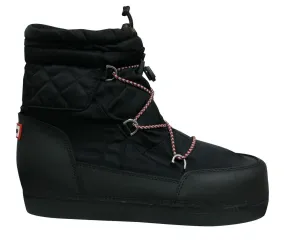 Hunter Original Snow Quilted Womens Black Boots