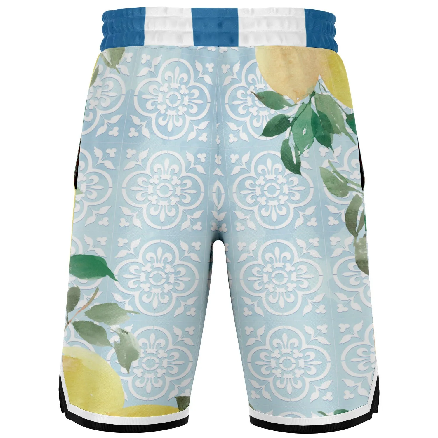 Lemony-Fresh Unisex Basketball Shorts