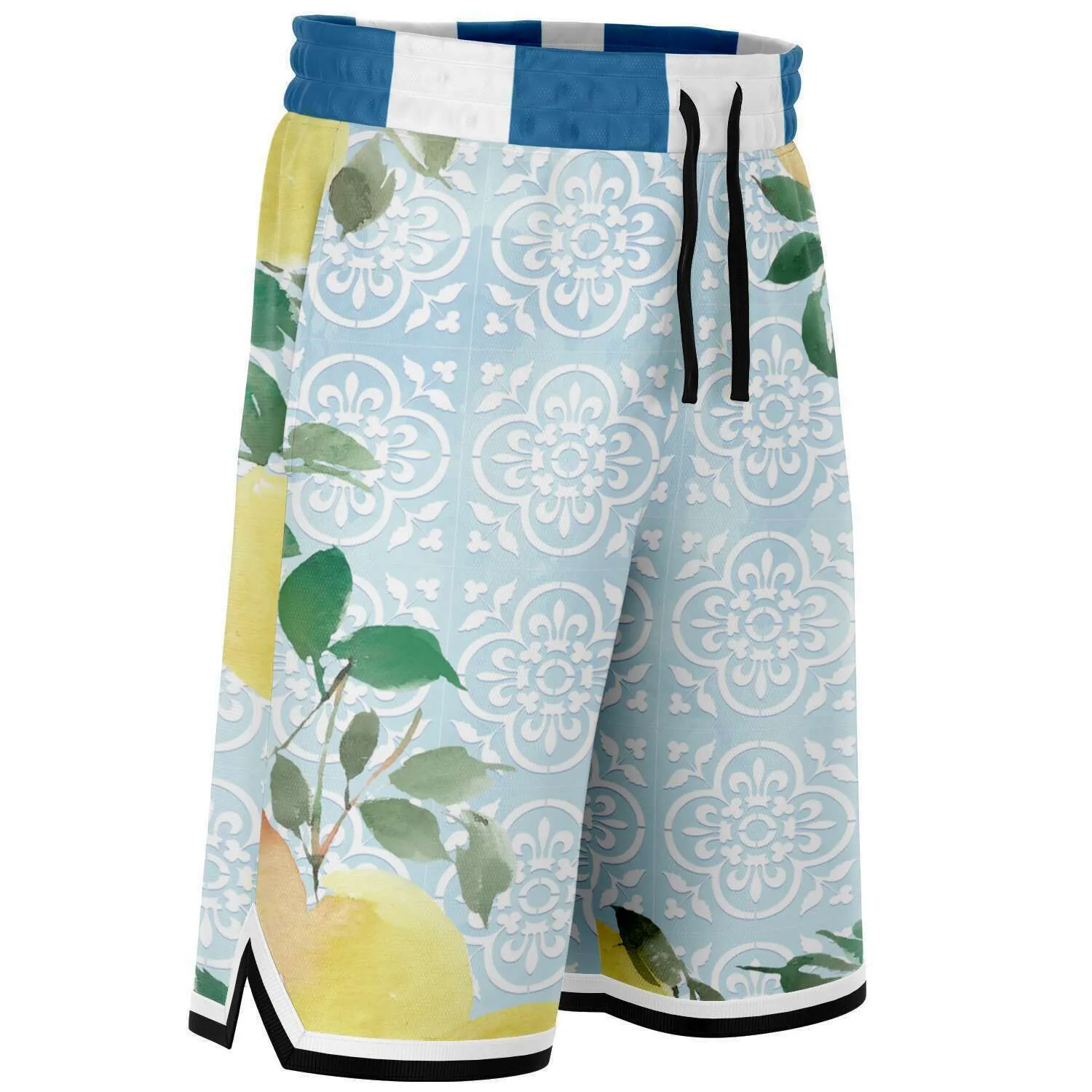 Lemony-Fresh Unisex Basketball Shorts