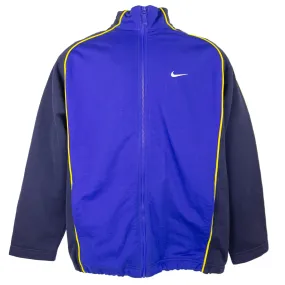 Nike Basketball 90s Embroidered Swoosh Logo Sweatjacket (XL)