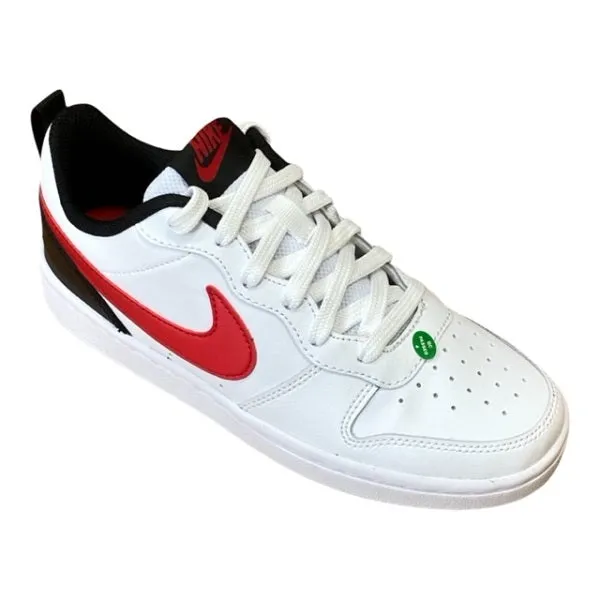 Nike boys sneakers shoe Court Borough Low 2 BQ5448 110 white red black