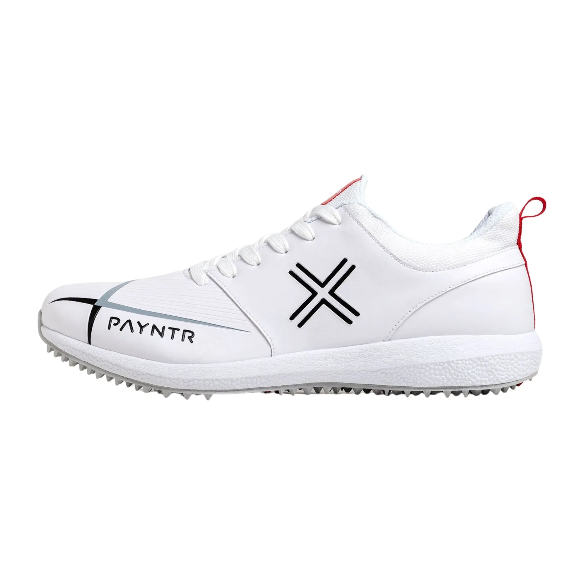 Payntr Cricket Shoes, Model V Pimple - White All Rounder Cricket Shoes