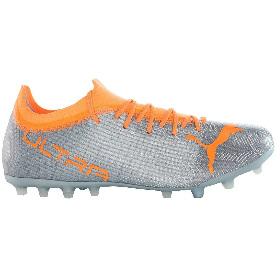 Puma Ultra 2.4 MG Mens Silver Football Boots