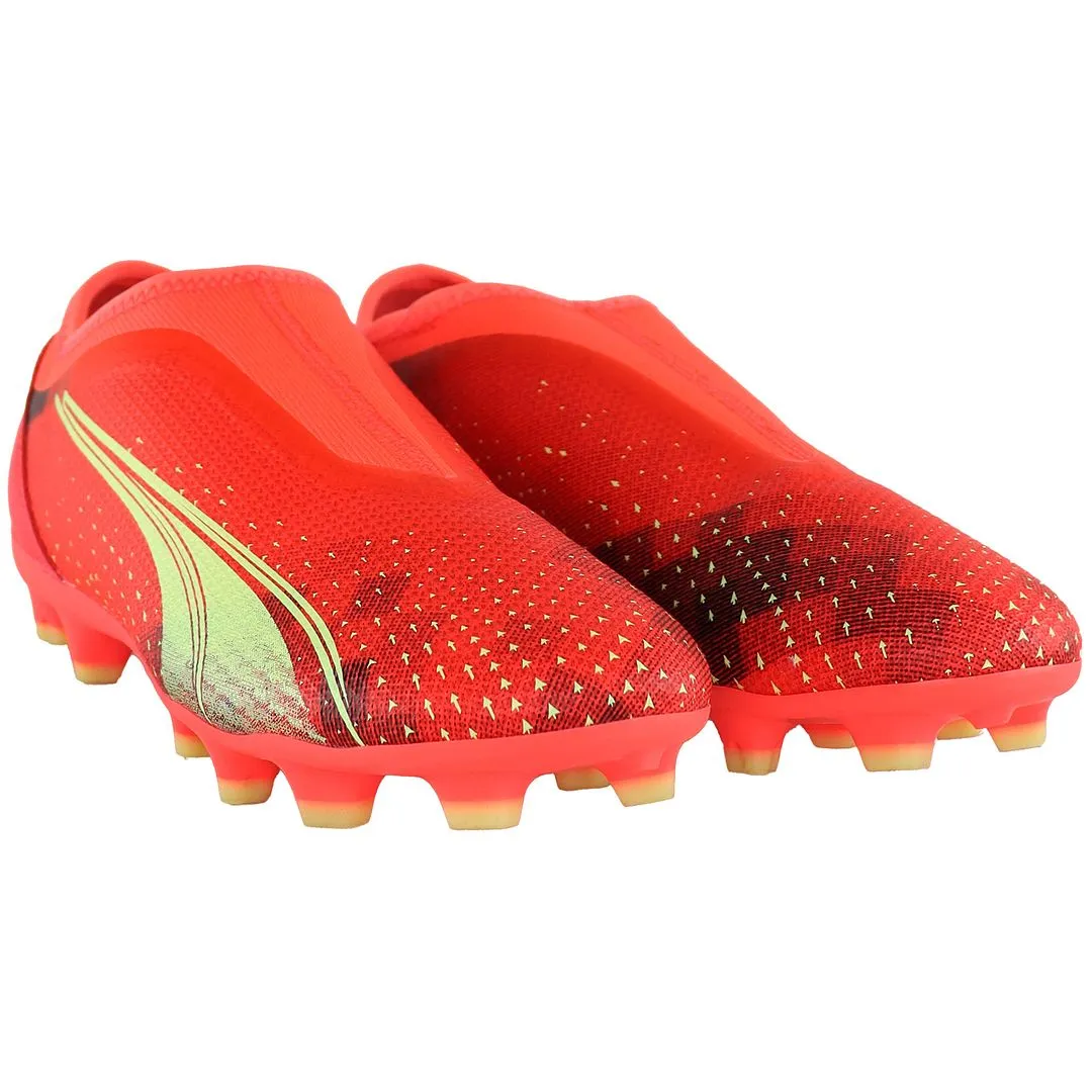 Puma Ultra Match LL FG/AG Kids Orange Football Boots