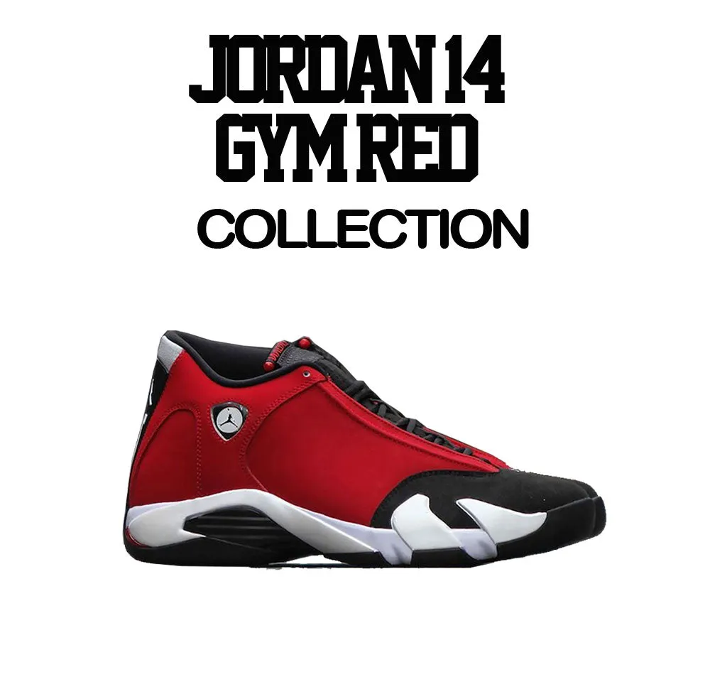 Retro 14 Gym Red Shirt -Gotta Be Shoes - White