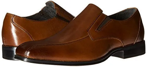 STACY ADAMS MEN'S FAIRCHILD-BIKE TOE SLIP-ON LOAFER, SCOTCH, 15 M US