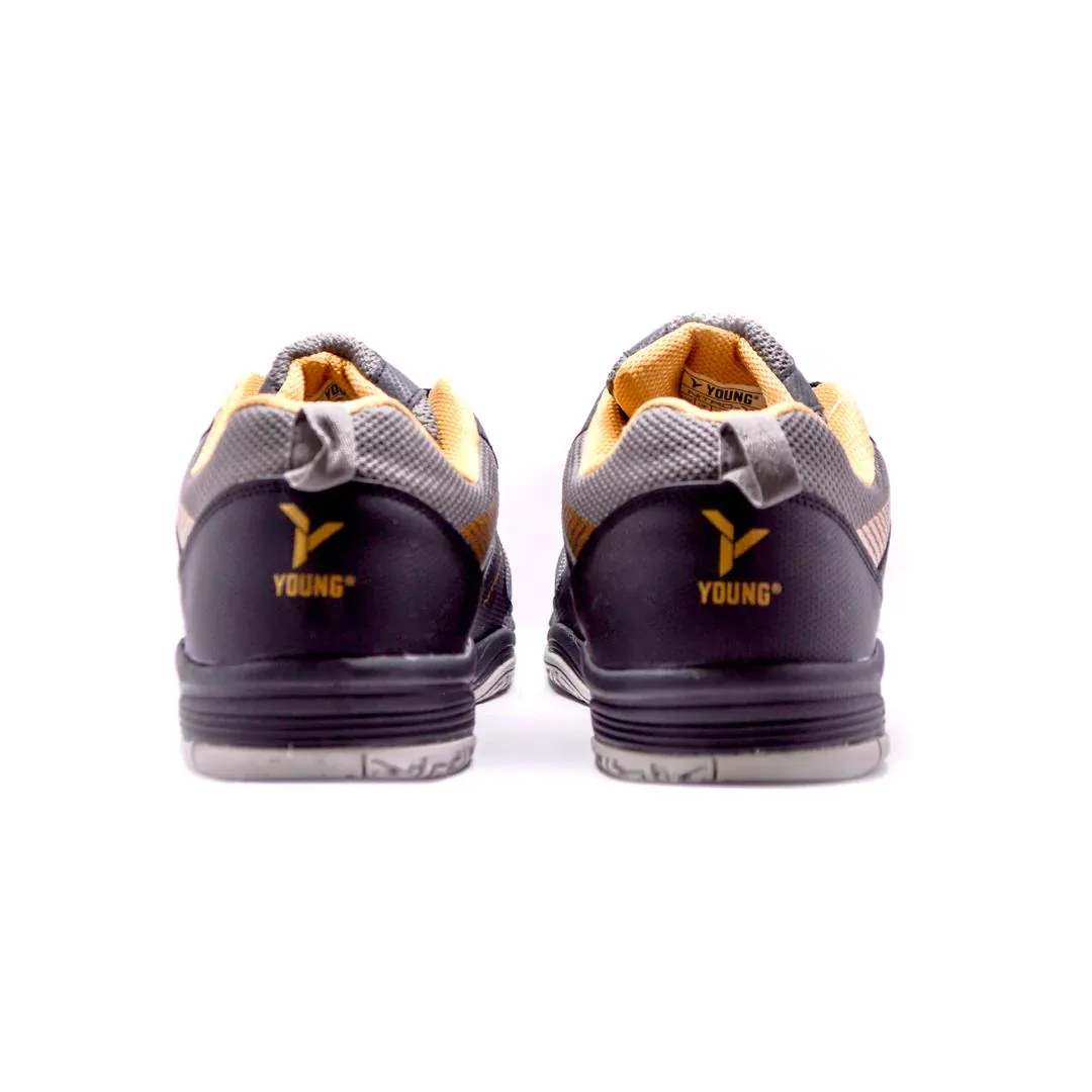 Young Nitro-X Badminton Shoe - Black/Gold