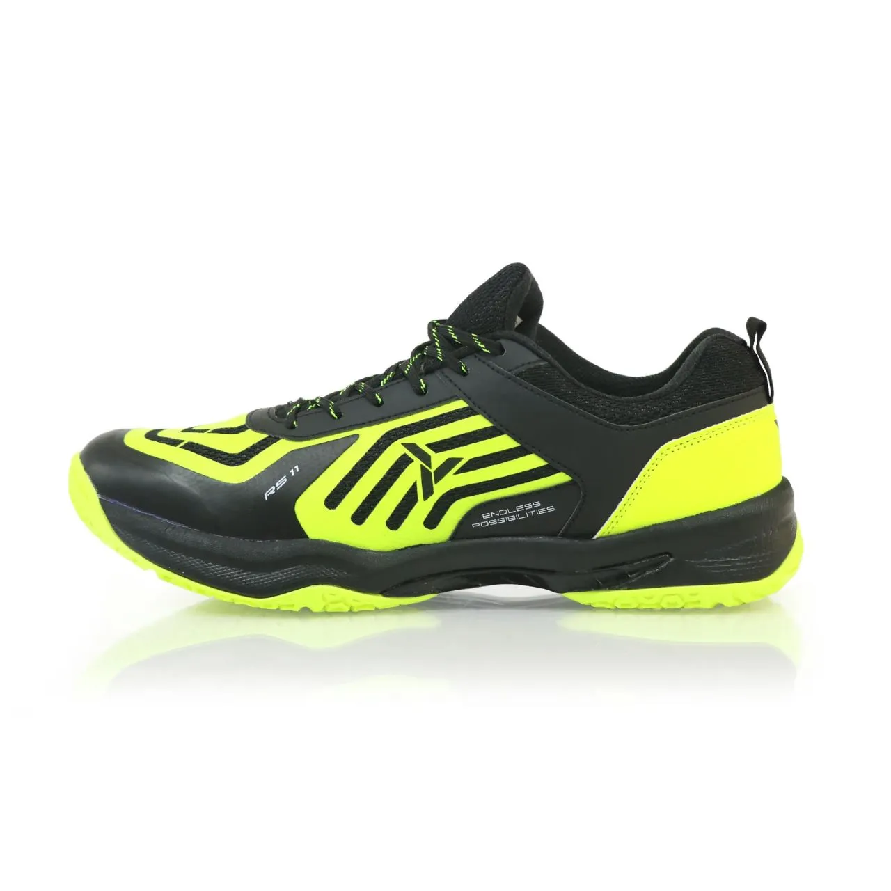 Young RS 11 Badminton Shoe - Black/Yellow