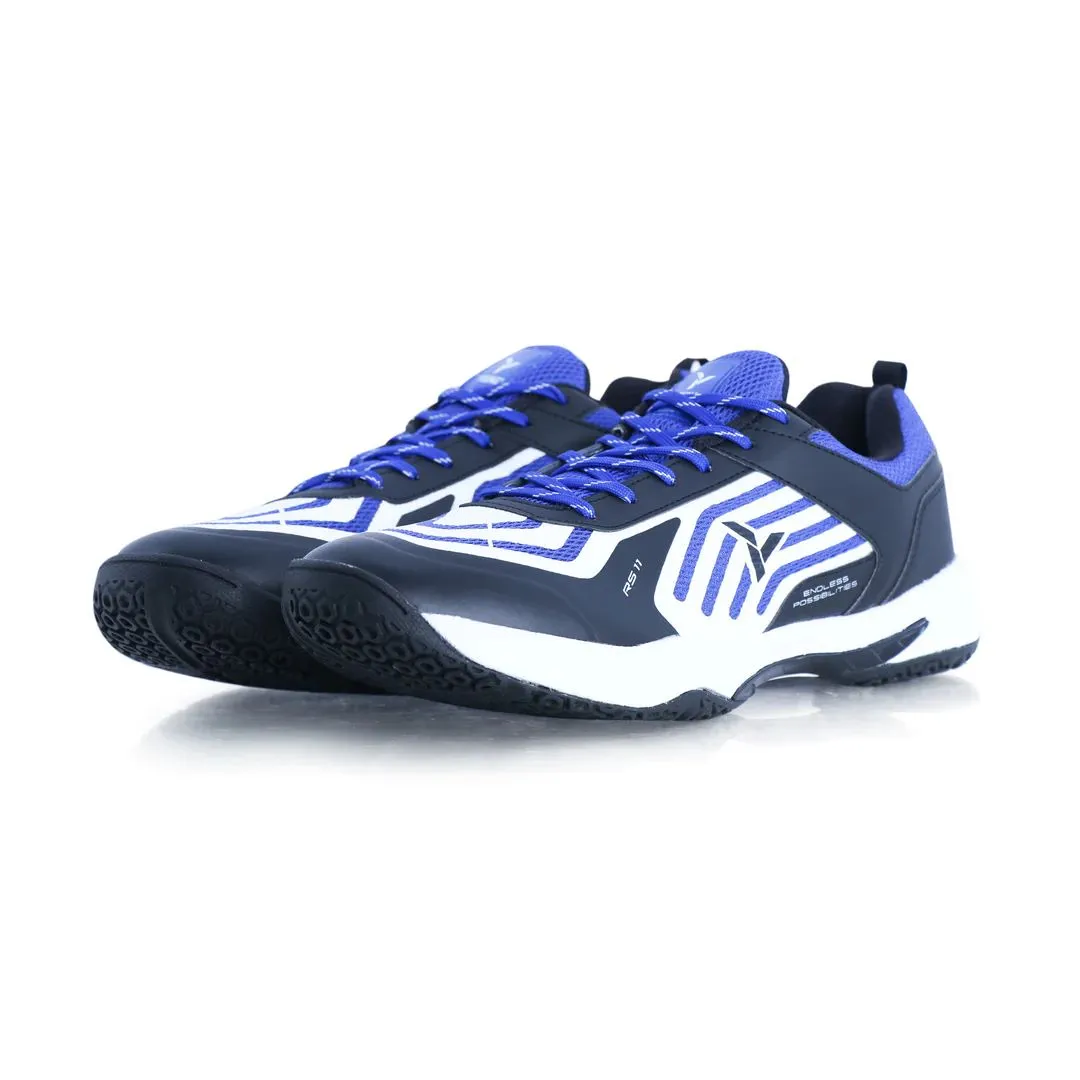 Young RS 11 Badminton Shoe - White/Blue/Black