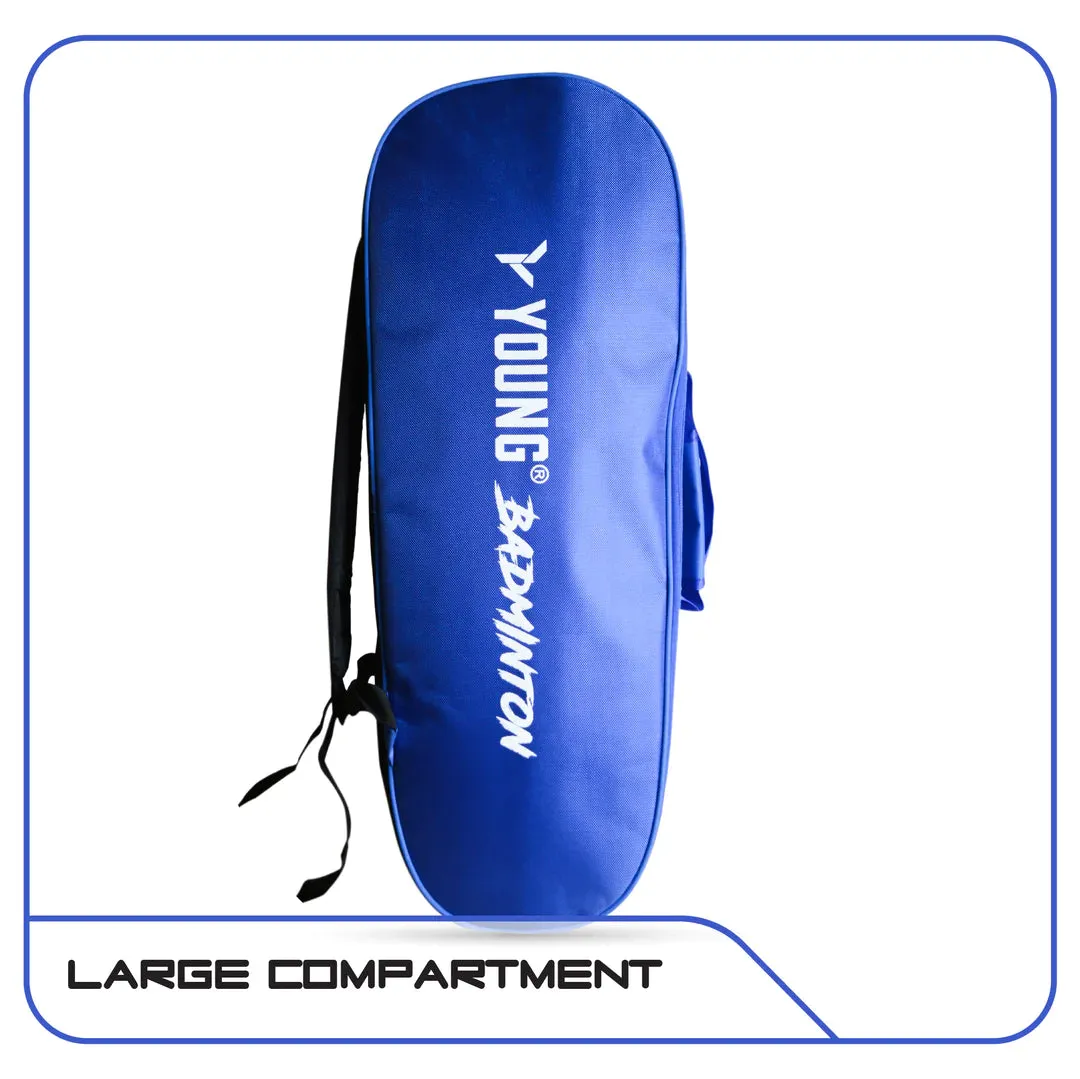 Young Tiger Double Zipper Kitbag with Shoe Compartment | Blue/Black